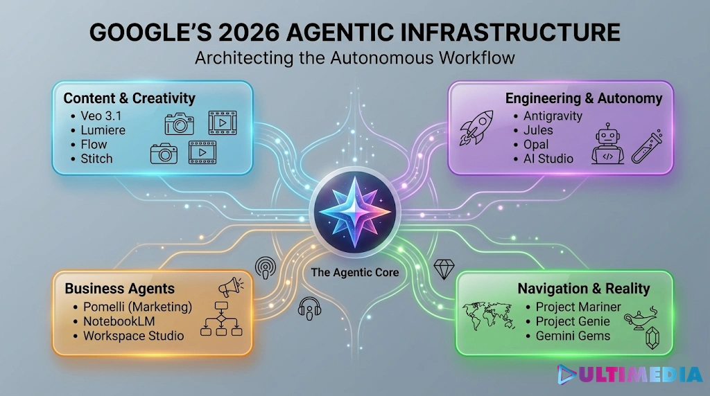 Google’s Agentic Infrastructure The Unstoppable Evolution of 2026 6 googles-agentic-infrastructure-2026-ecosystem-ultimedia