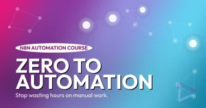 n8n zero to automation - workflow diagram with connected automation nodes