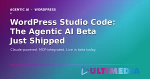 Blog 1 WordPress Studio Code beta announcement - Claude-powered agentic AI inside WordPress Studio