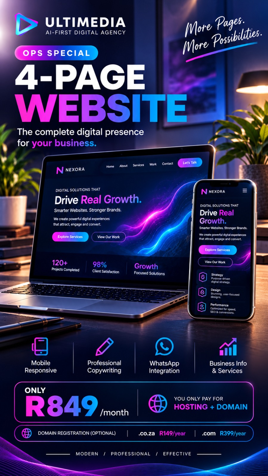 OPS Special Authority – 4 Page Website