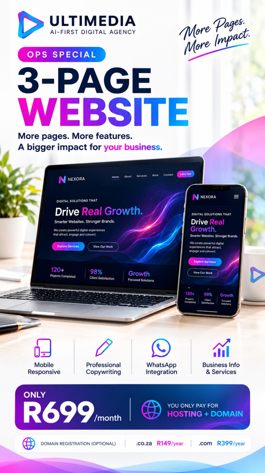 OPS Special Traction – 3 Page Website